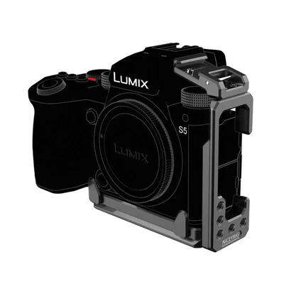NICEYRIG L-bracket, L-konzol vakupapucs foglalattal Panasonic Lumix S5 kamerához (405)