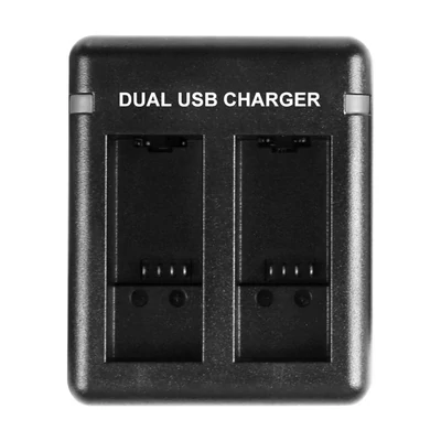 PULUZ dupla foglalatos USB töltő GoPro Hero 12 / Hero 11 / Hero 10 / Hero 9 akkumulátorokhoz (PU919B)