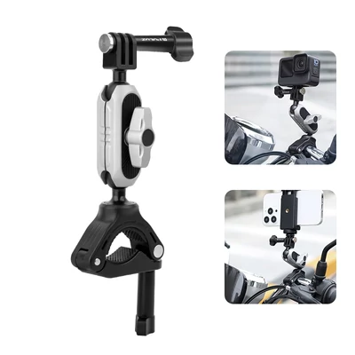 PULUZ kormányra rögzíthető bilincs és magic arm mobiltelefon tartóval és akciókamera adapterrel (PU862)