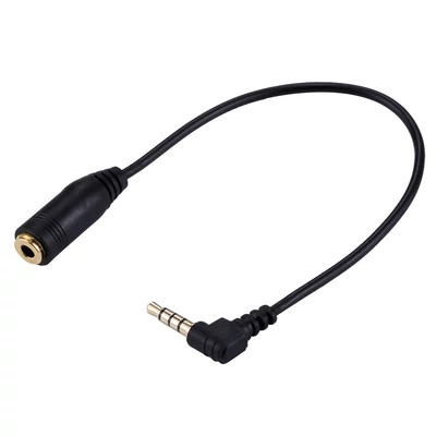 PULUZ TRRS 3.5mm jack hosszabbító kábel 20cm (PC0212B)