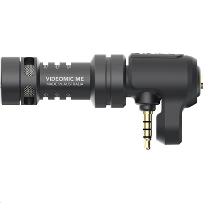 RODE Videomic ME mini kondenzátor mono videómikrofon, TRRS csatlakozó, fejhallgató kimenet