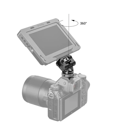 SmallRig forgatható és dönthető monitortartó vakupapucs adapterrel (BSE2346B)