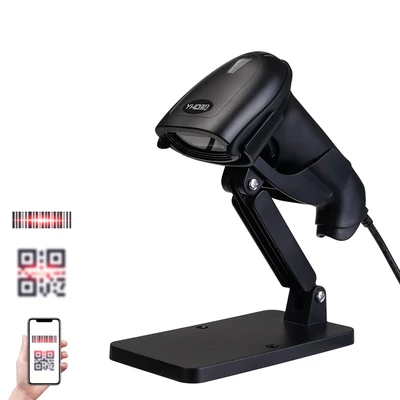 Vezeték nélküli 2D USB, vezeték nélküli vonalkódolvasó, QR kód olvasó YHD-8200DB