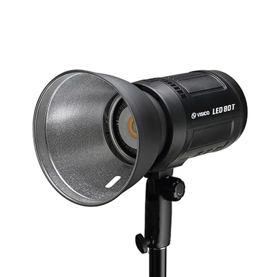 VISICO 80T 80W 5500K led videólámpa bowens reflektorral